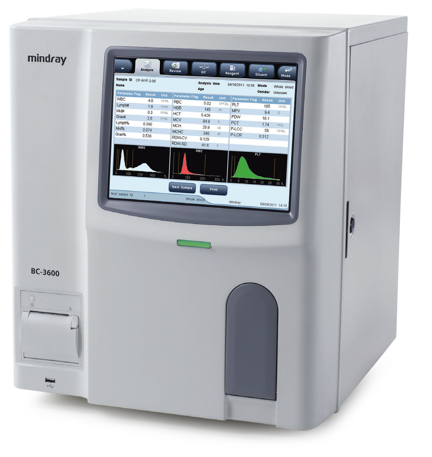 Mindray BC-3600 Compact Auto Hematology Analyzer