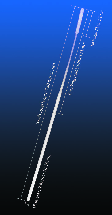 Sterile Ultra-Thin for Nasal & Nasopharyngeal specimen collection swab