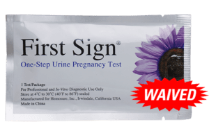 First Sign One-Step Urine Pregnancy Test