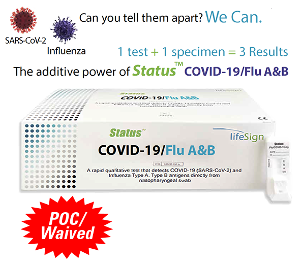 Status Covid/Flu AB Rapid Test (Emergency Use Authorized)