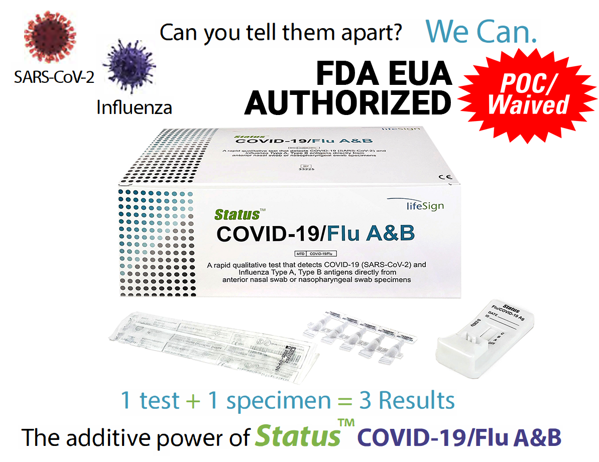 Status Covid/Flu AB Rapid Test (Emergency Use Authorized)