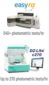 EasyRA and DZ-Lite c270: Powerful Windows 11-compatible benchtop clinical chemistry analyzers